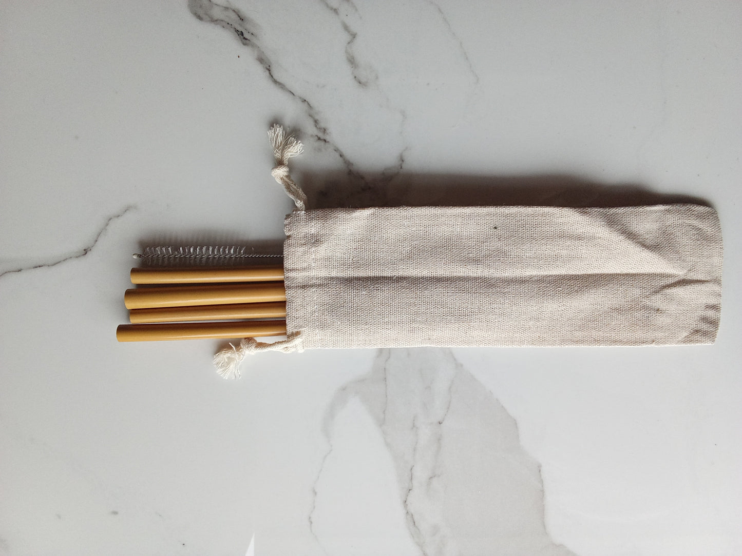 Kit de Pailles Réutilisables en Bambou – Écologiques & Naturelles | Bambush