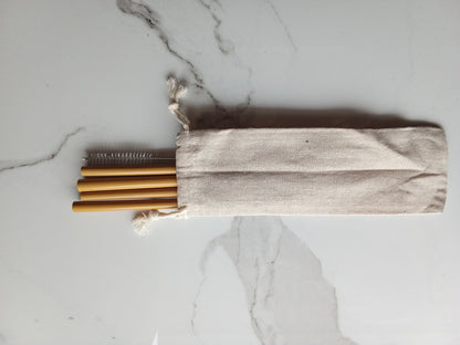Kit de Pailles Réutilisables en Bambou – Écologiques & Naturelles | Bambush